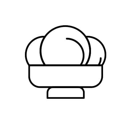 4 dorodne porcje lodów