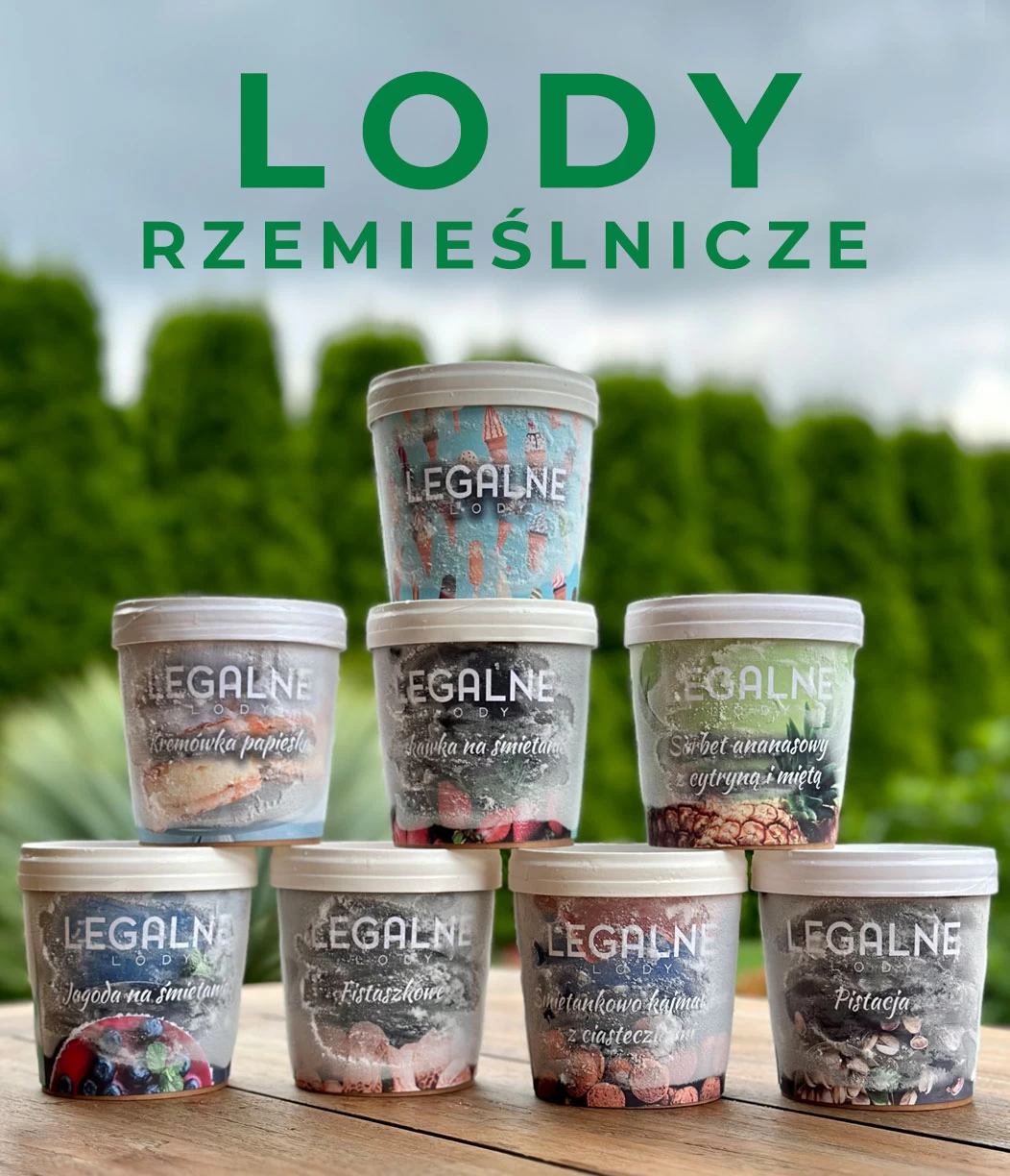 Wybierz 6 lub 8 smaków z lodowego katalogu